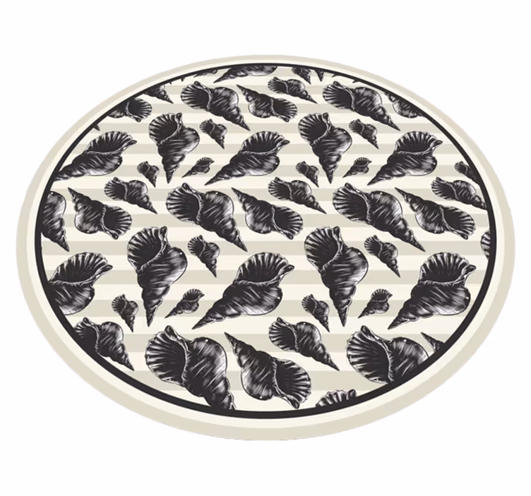 Vinyl Teppich Blumen botanisches laubmotiv - TenStickers