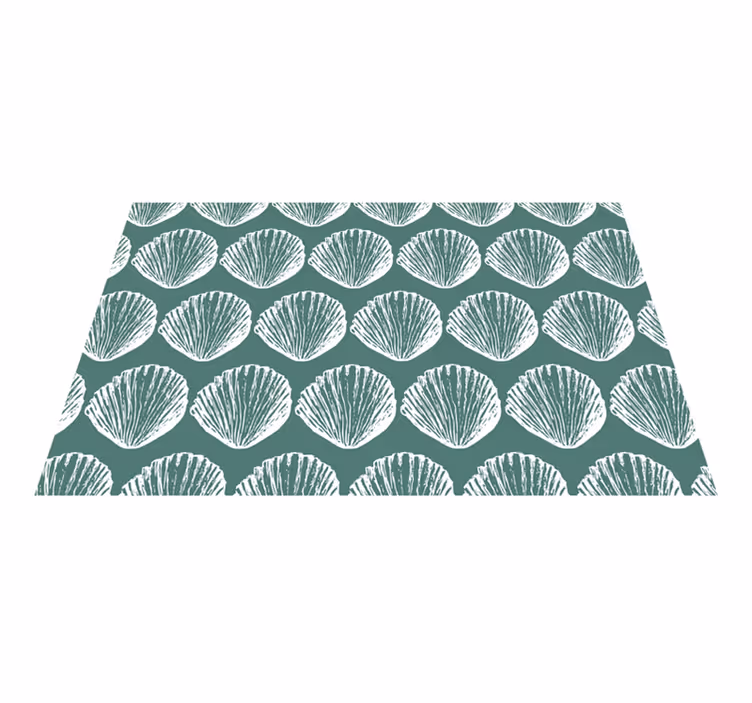 Vinylteppich Muscheln Retro muschelmuster - TenStickers