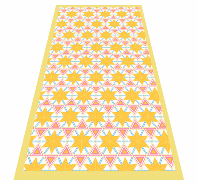 Vinyl Teppich Küche geometrisches starburst-muster - TenStickers