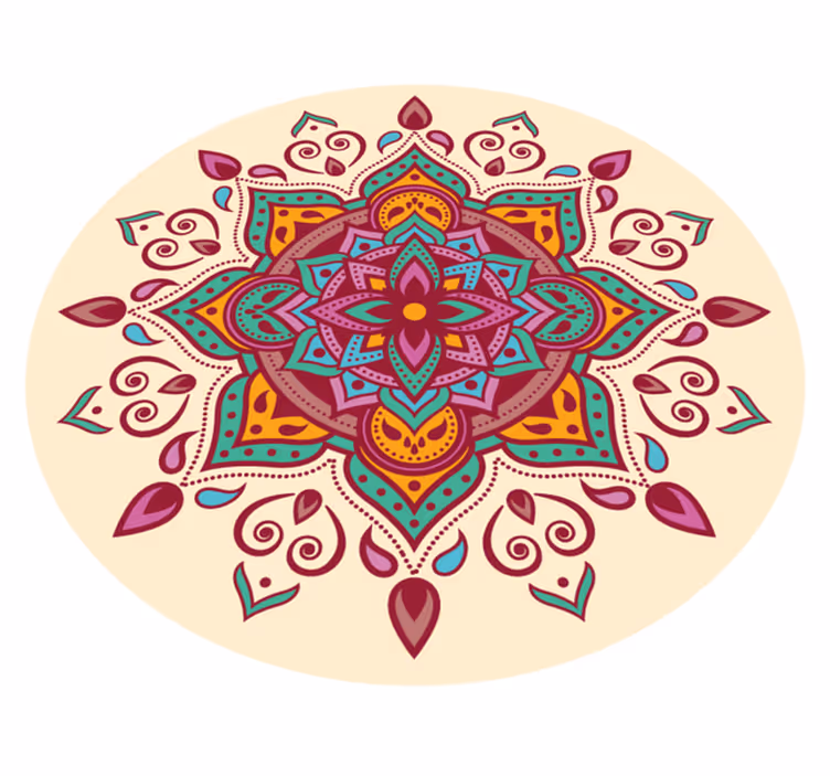 Vinyl Teppich Mandala mandala-kunst - TenStickers
