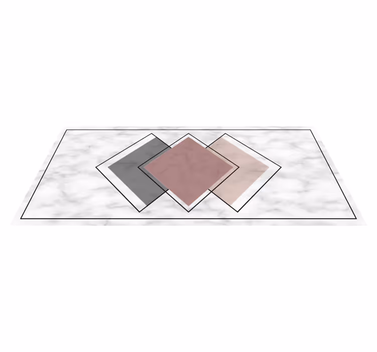 Vinyl Teppich Marmor marmor geometrie - TenStickers