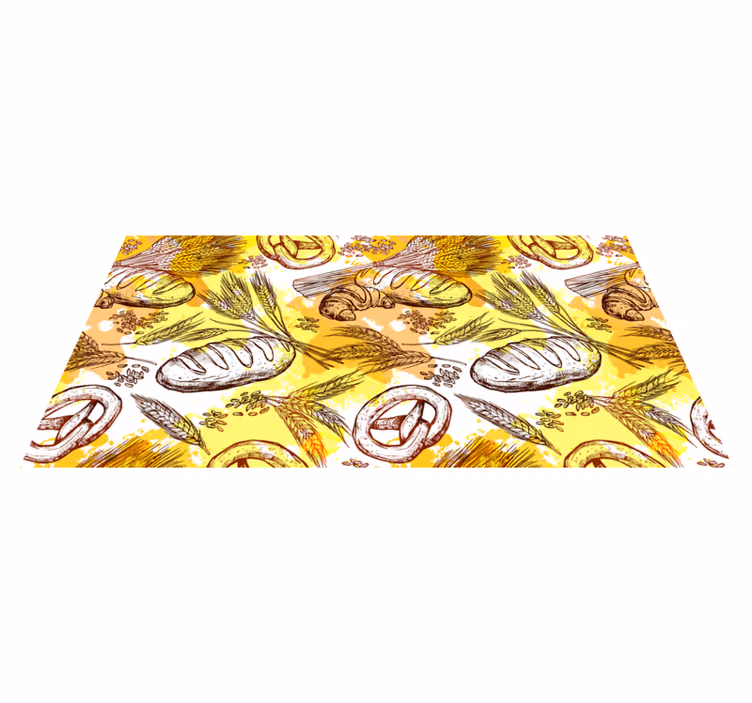 Vinyl Teppich Vintage bäckerei-Themen-Design - TenStickers