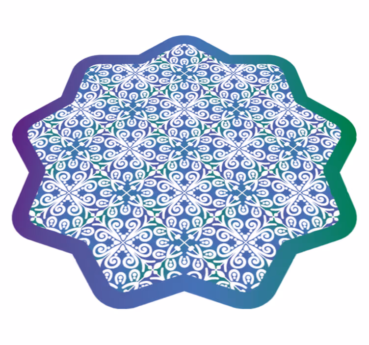 Vinyl Teppich Fliesenoptik aufwendiges fliesendesign - TenStickers