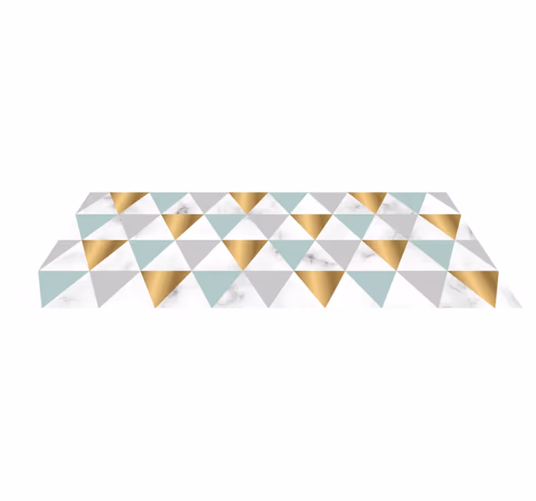 Vinyl Teppich geometrisch geometrisches dreieck mosaik - TenStickers