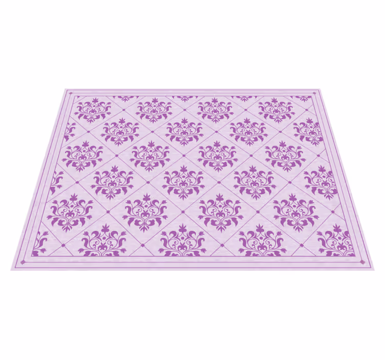 Vinylteppich Vintage Patrón vintage malva - TenStickers
