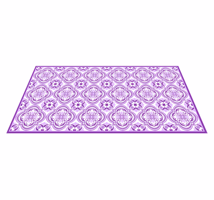 Vinylteppich Mosaik lila zier - TenStickers