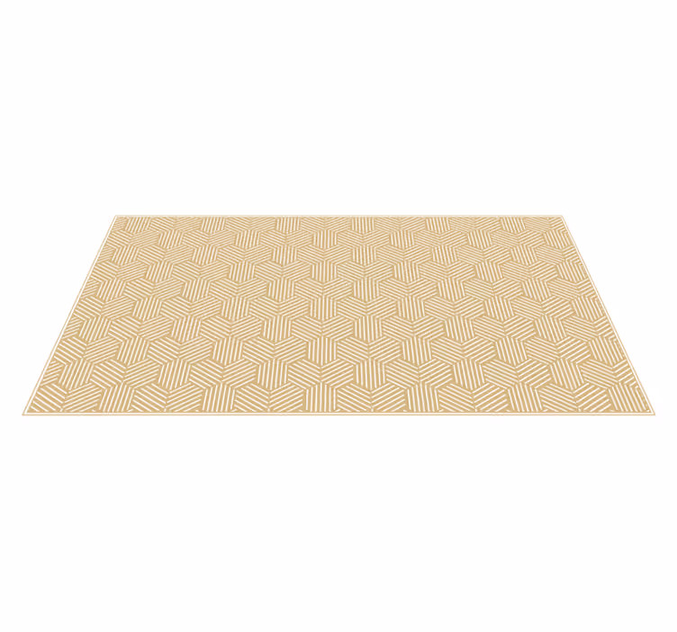 Vinylteppich geometrisch Sechsecke mit streifenfliese - TenStickers