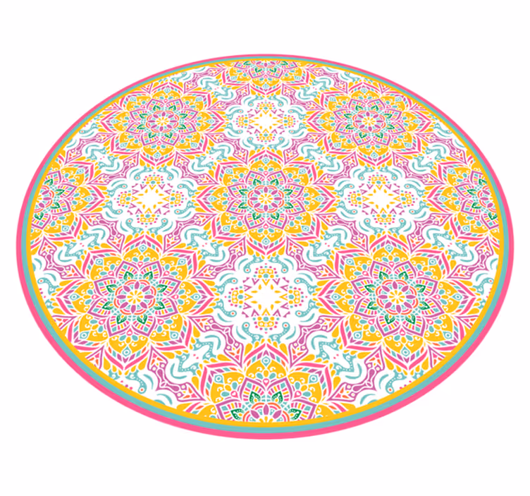 Vinylteppich Mandala Buntes mosaik - TenStickers