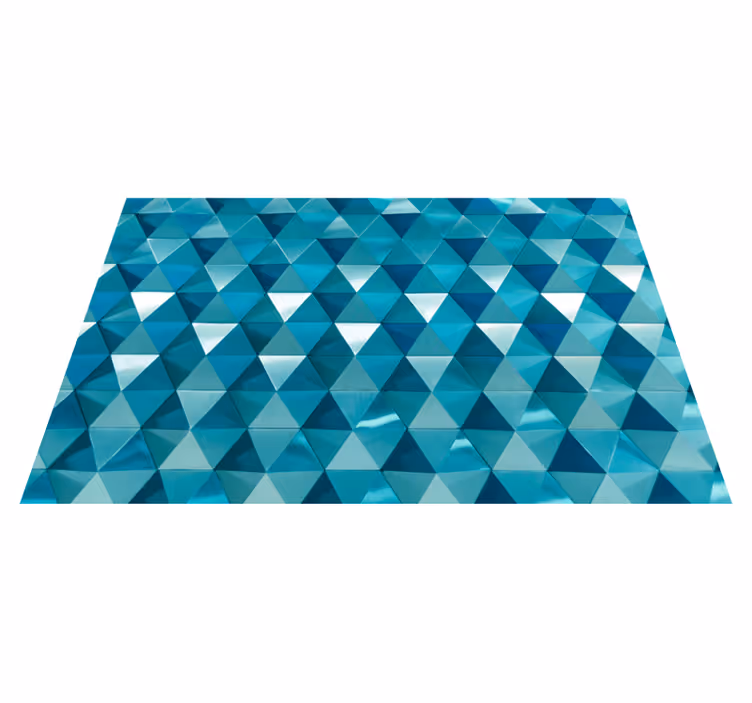 Vinyl Teppich geometrisch dreiecksfliesen - TenStickers