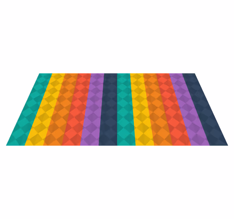 Vinylteppich modern Farbige diamanten - TenStickers