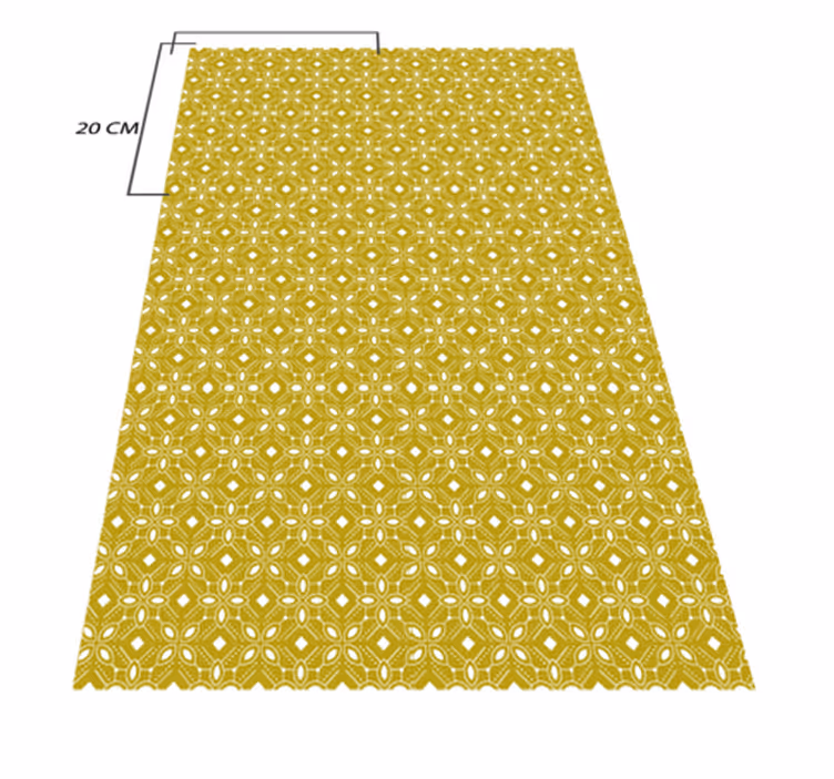 Vinyl Teppich Küche Küche vinyl teppich gelbe quadrate - TenStickers