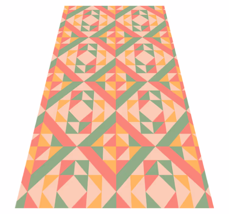 Vinyl Teppich geometrisch geometrisch gemustertes ensemble - TenStickers