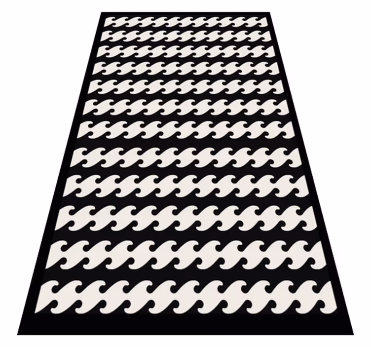 Vinylteppich moderne schwarz-weiß - TenStickers
