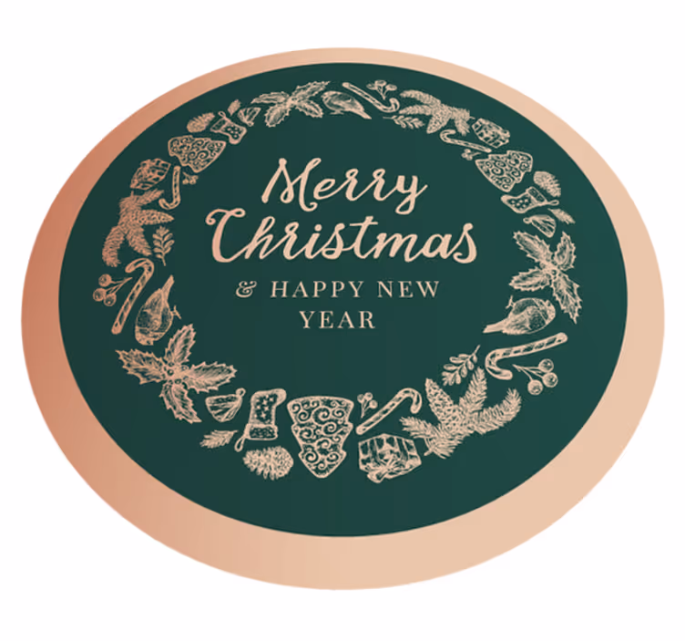 Vinylteppich Diele Frohe weihnachten - TenStickers