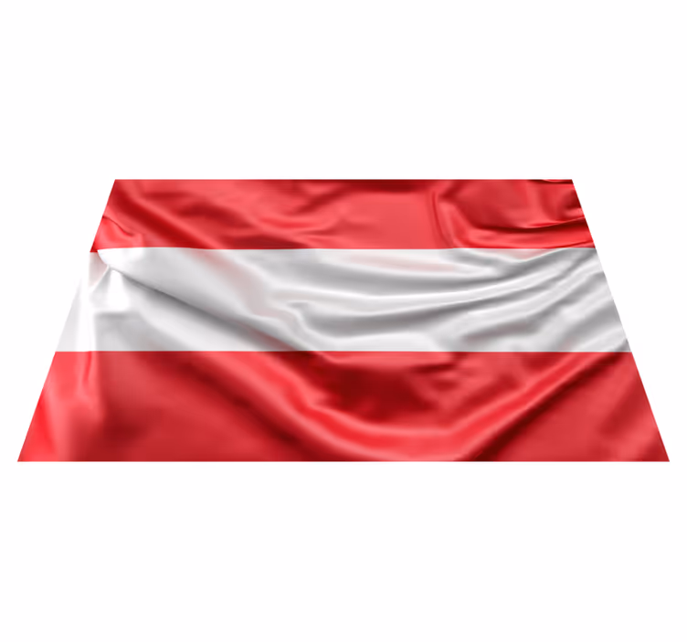 Vinylteppich modern österreichische flagge - TenStickers