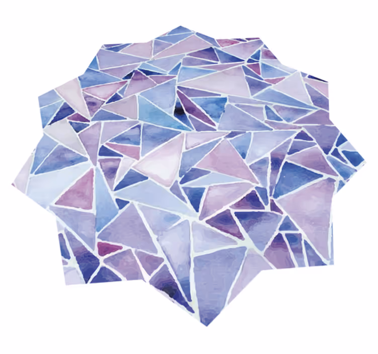 Vinylteppich Mosaik moderne geometrische anordnung - TenStickers