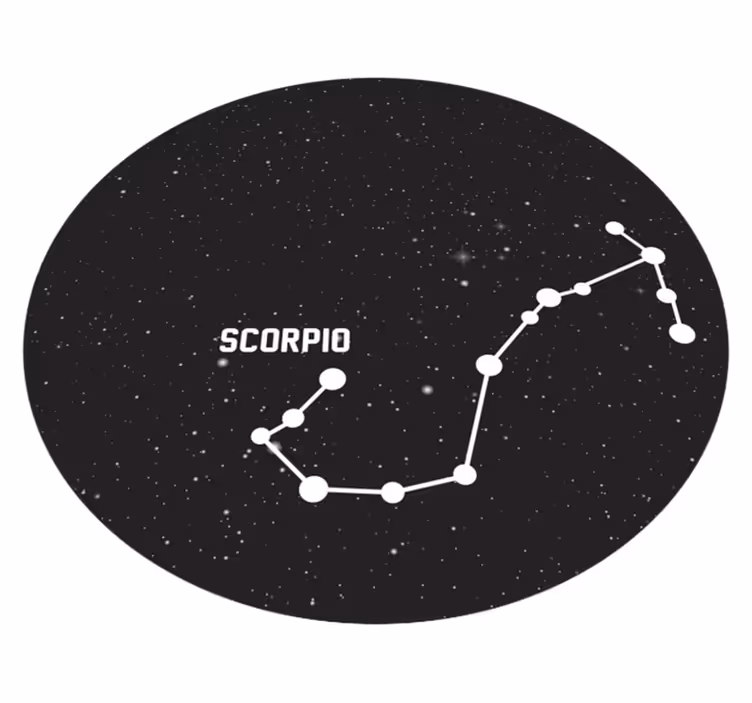 Vinylteppich modern Sternzeichen skorpion - TenStickers