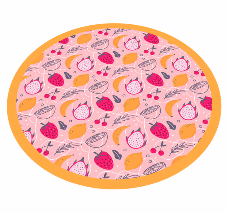 Vinyl Teppich Tiere fruchtiger genuss - TenStickers