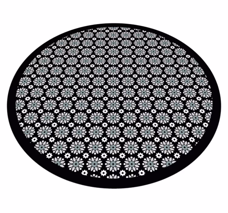 Vinylteppich Natur Schwarze und weiße sonnen - TenStickers