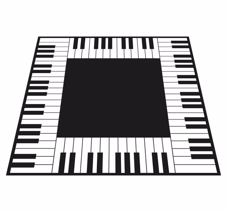 Vinylteppich modern Vinyl teppich küche klavier - TenStickers