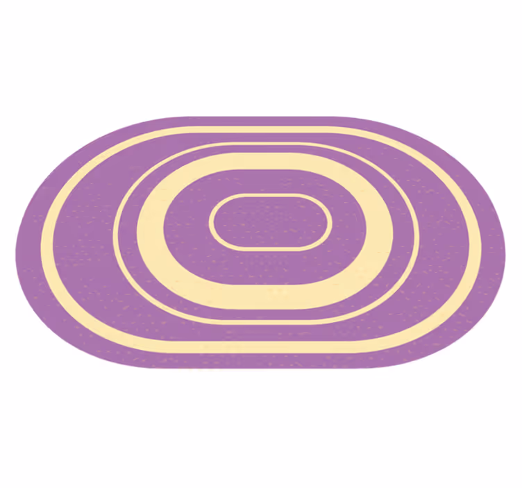 Vinylteppich minimalistisch Lila oval - TenStickers