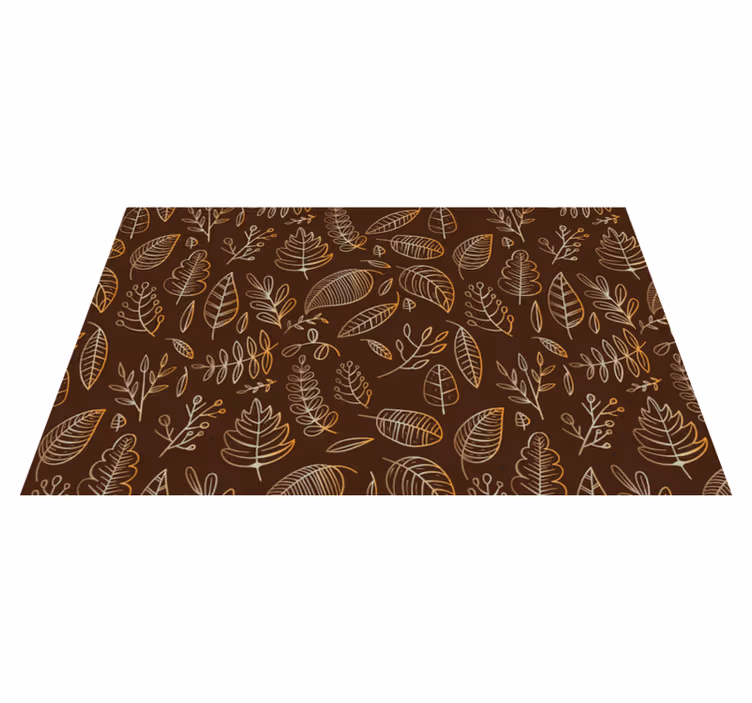 Vinyl Teppich Blumen botanischer herbst - TenStickers