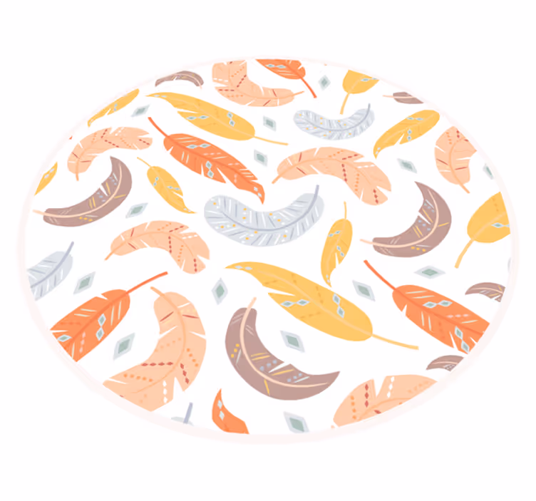 Vinyl Teppich Blumen botanisches blättermuster - TenStickers