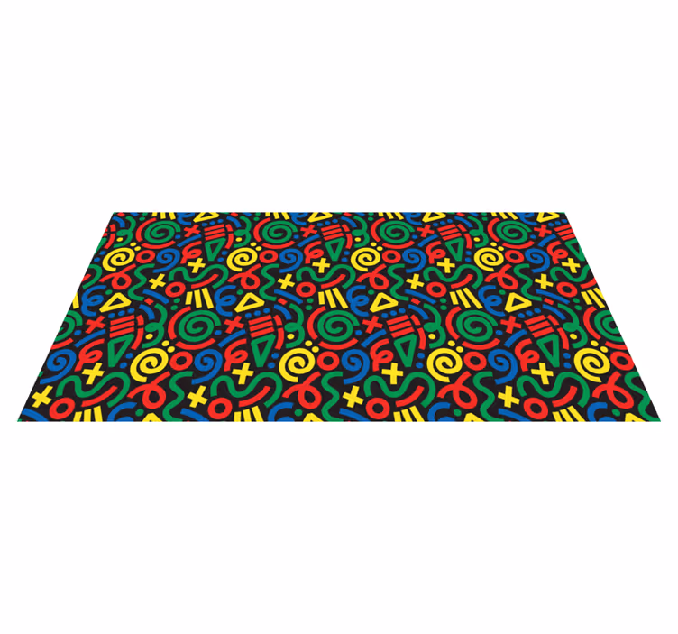 Vinyl Teppich Spiele lebendiges puzzle-muster - TenStickers