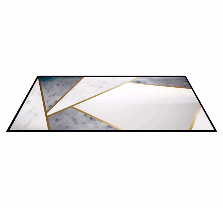 Vinyl Teppich Textur geometrische marmorakzente - TenStickers