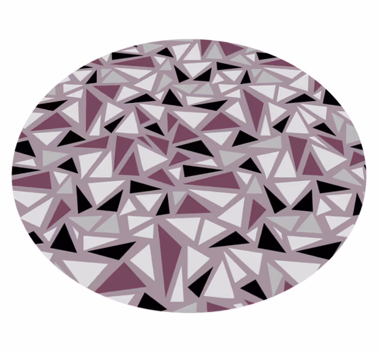 Vinyl Teppich geometrisch geometrisches dreieckiges mosaik - TenStickers