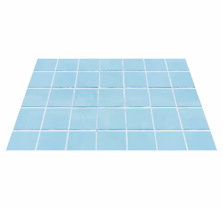 Vinylteppich modern Blaue quadratische fliesen - TenStickers