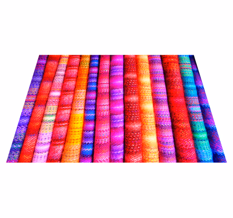 Vinyl Teppich Textur bunte mosaikstreifen - TenStickers