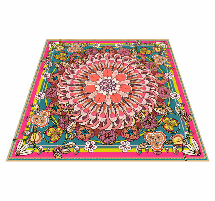 Vinylteppich geometrisch Geometrische bunte mandalas - TenStickers