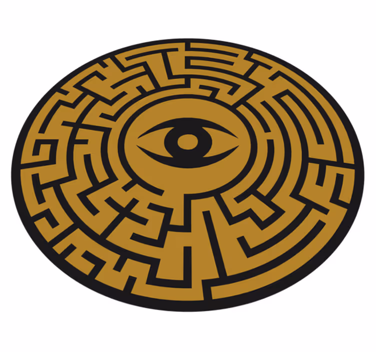 Vinylteppich ethnisch Griechisches auge - TenStickers