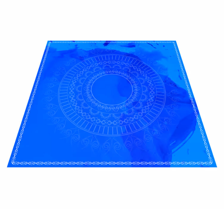 Vinyl Teppich Mandala mandala-meditationskreis - TenStickers