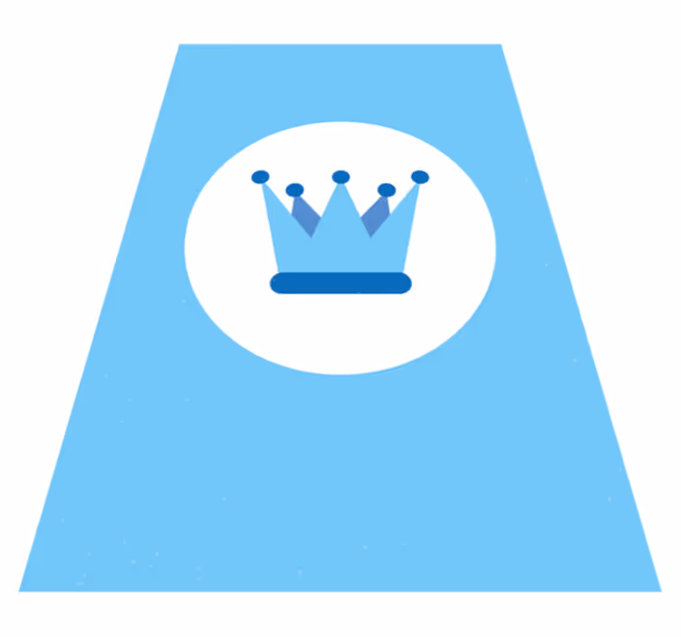 Vinylteppich Baby Blaue krone - TenStickers