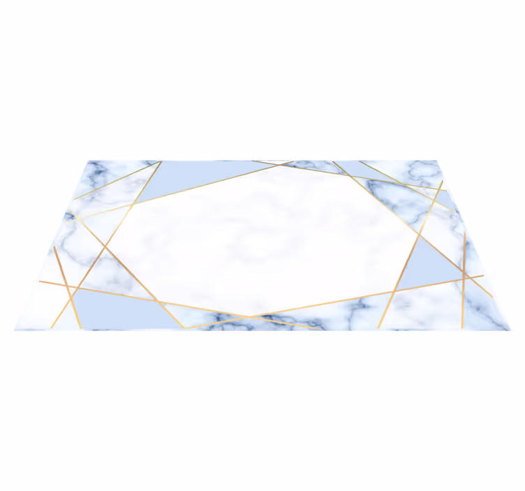 Vinyl Teppich Marmor marmor geometrie - TenStickers