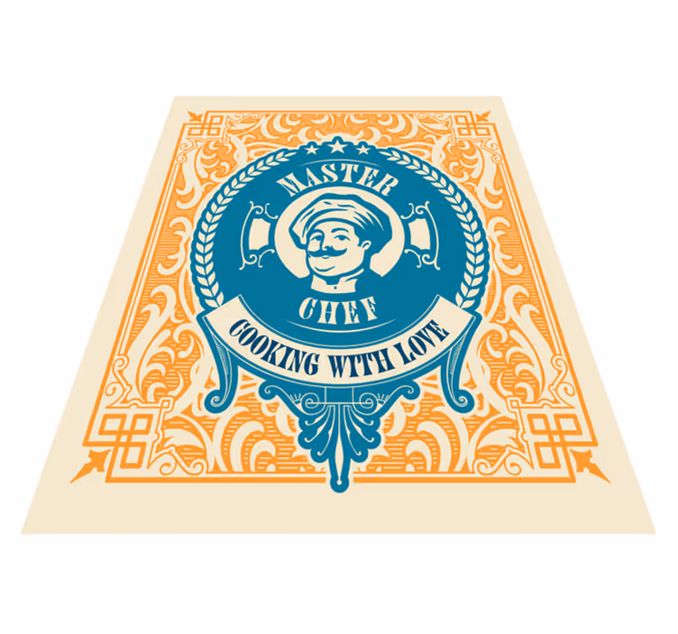 Vinyl Teppich Küche Chef Design - TenStickers