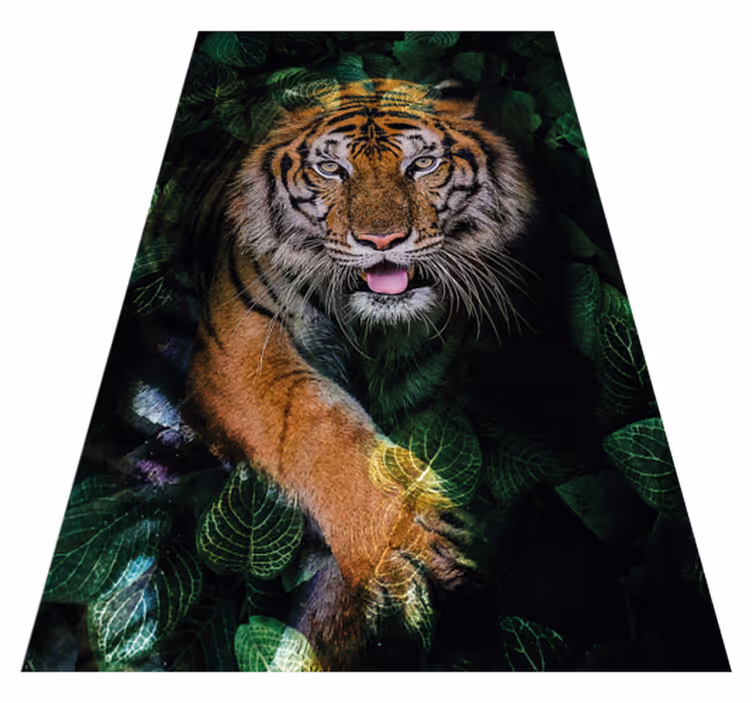 Vinylteppich Schlafzimmer Wildheit eines tigers - TenStickers
