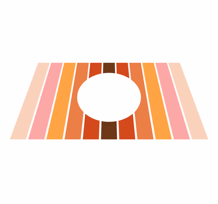 Vinylteppich Streifen geometrisches streifendesign - TenStickers
