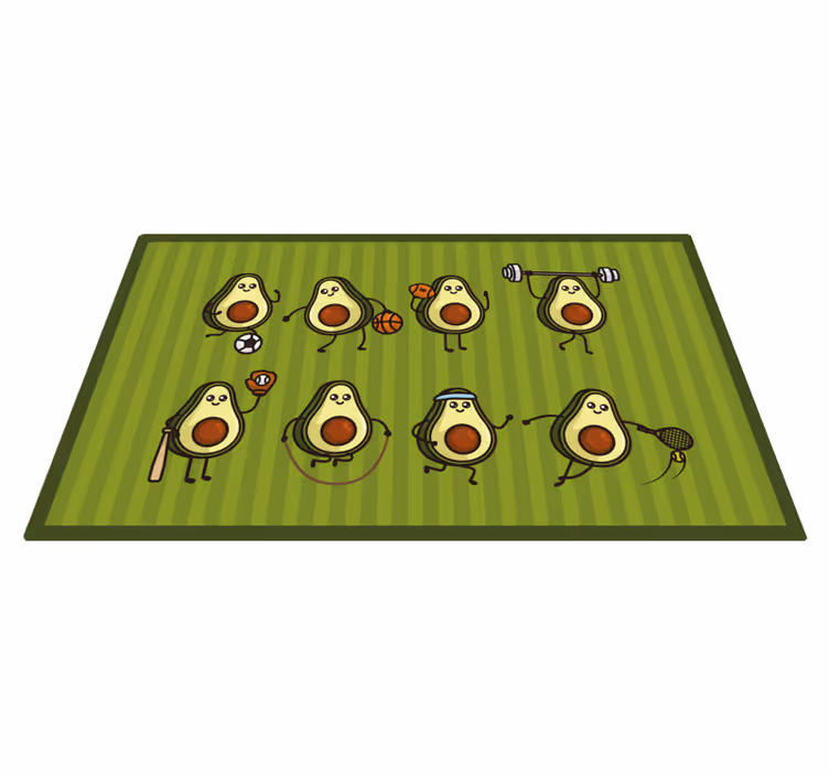 Vinylteppich kindlich Anime avocados - TenStickers