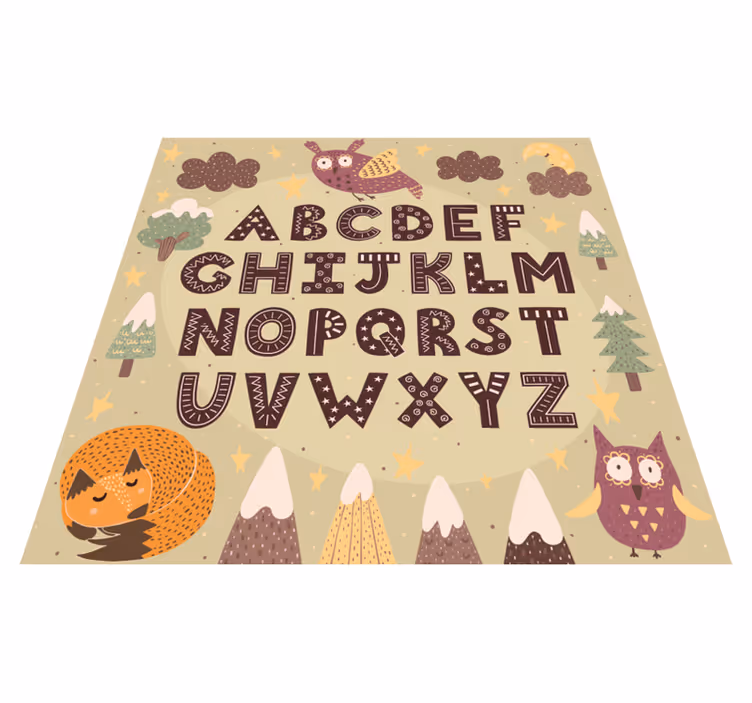 Vinyl Teppich Alphabet alphabet-kinderzimmer - TenStickers