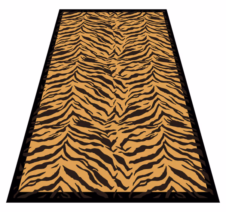 Vinylteppich Animal Print Tiger-effekt - TenStickers