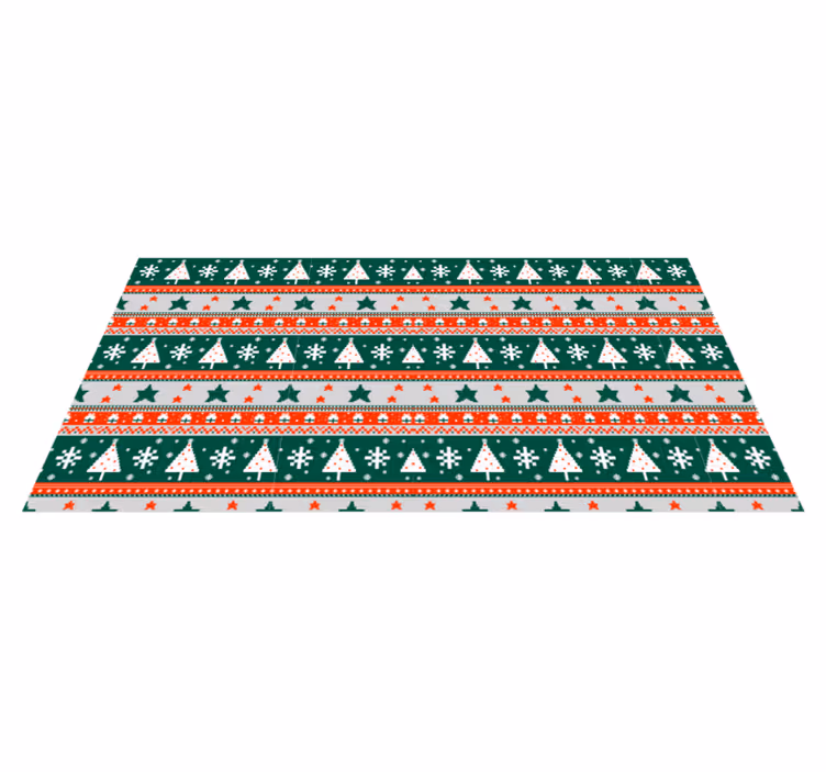Vinylteppich nordisch Nordisches weihnachtsmuster - TenStickers
