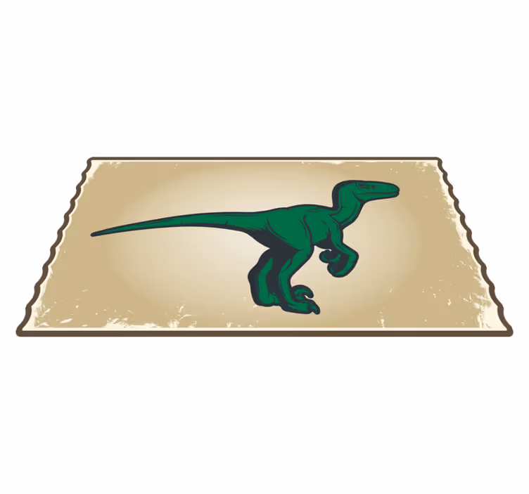 Vinylteppich Tiere Cartoon raptor maskottchen dinosaurier - TenStickers