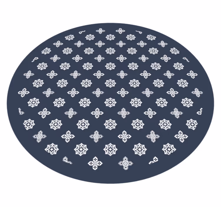 Vinylteppich modern Kabbala in grau - TenStickers