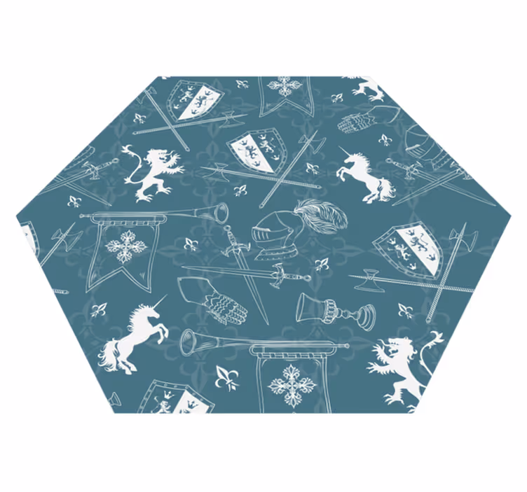 Vinyl Teppich Spiele mittelalterliche ritterlichkeit - TenStickers