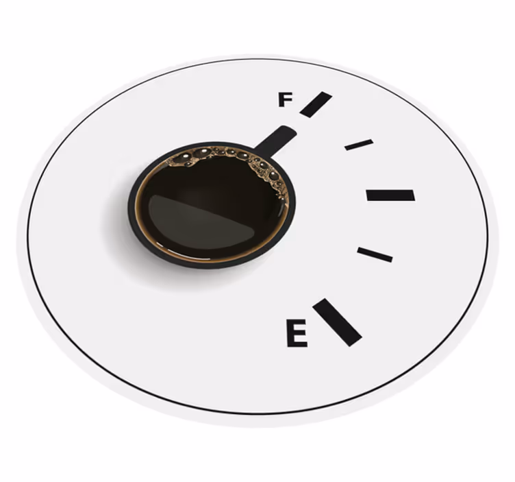 Vinylteppich Mosaik kaffeezeitanzeige - TenStickers