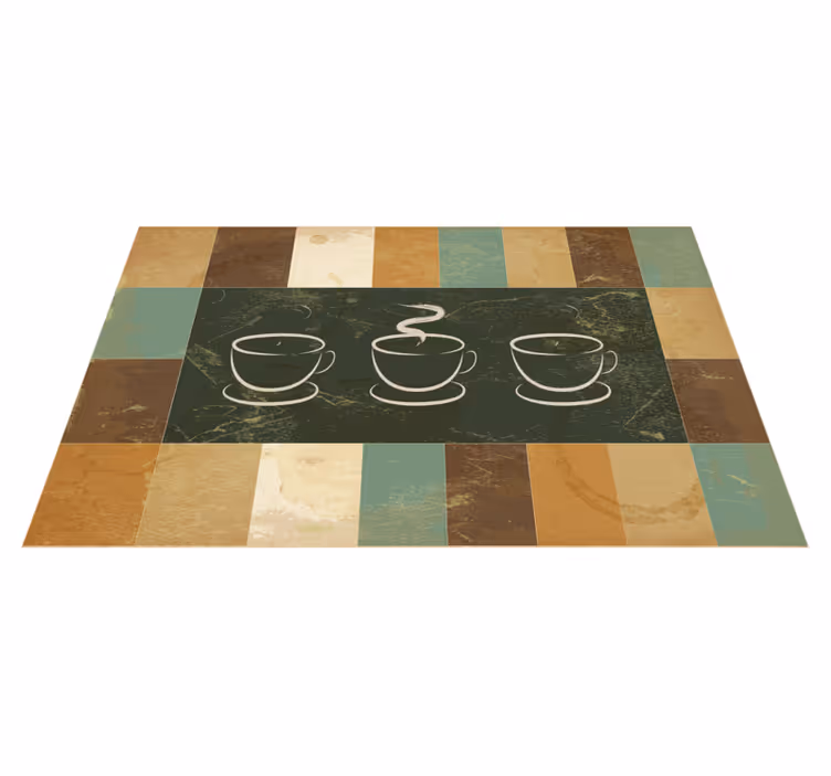 Vinylteppich Spruch Tasse kaffee werbung - TenStickers