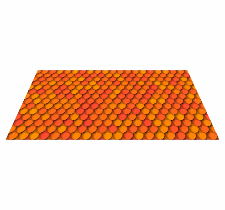 Vinyl Teppich Textur herbstschuppenmuster - TenStickers